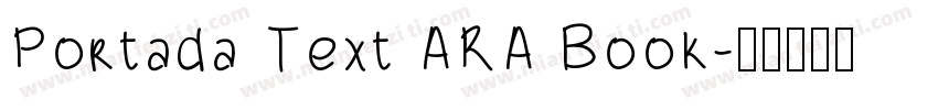 Portada Text ARA Book字体转换